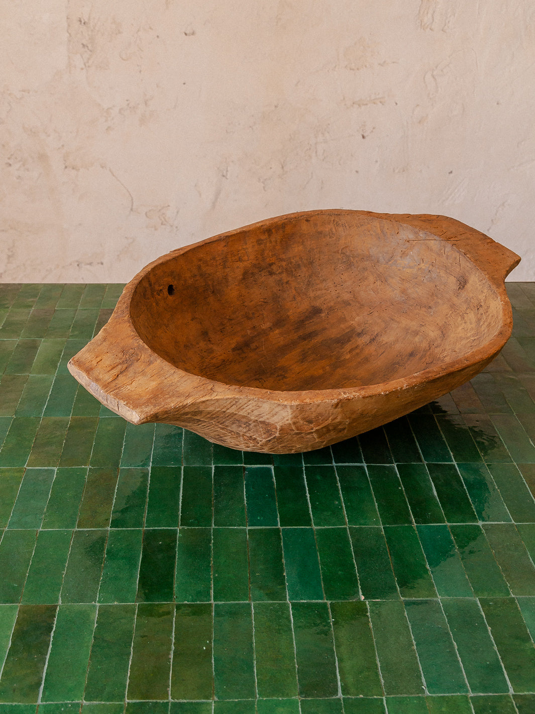 Zellige Minimal dining table forest green