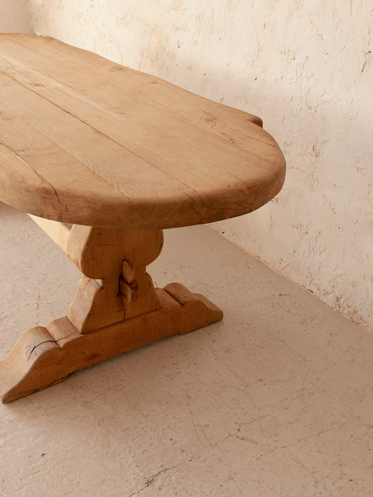 Chestnut oval Monastery table SXIX