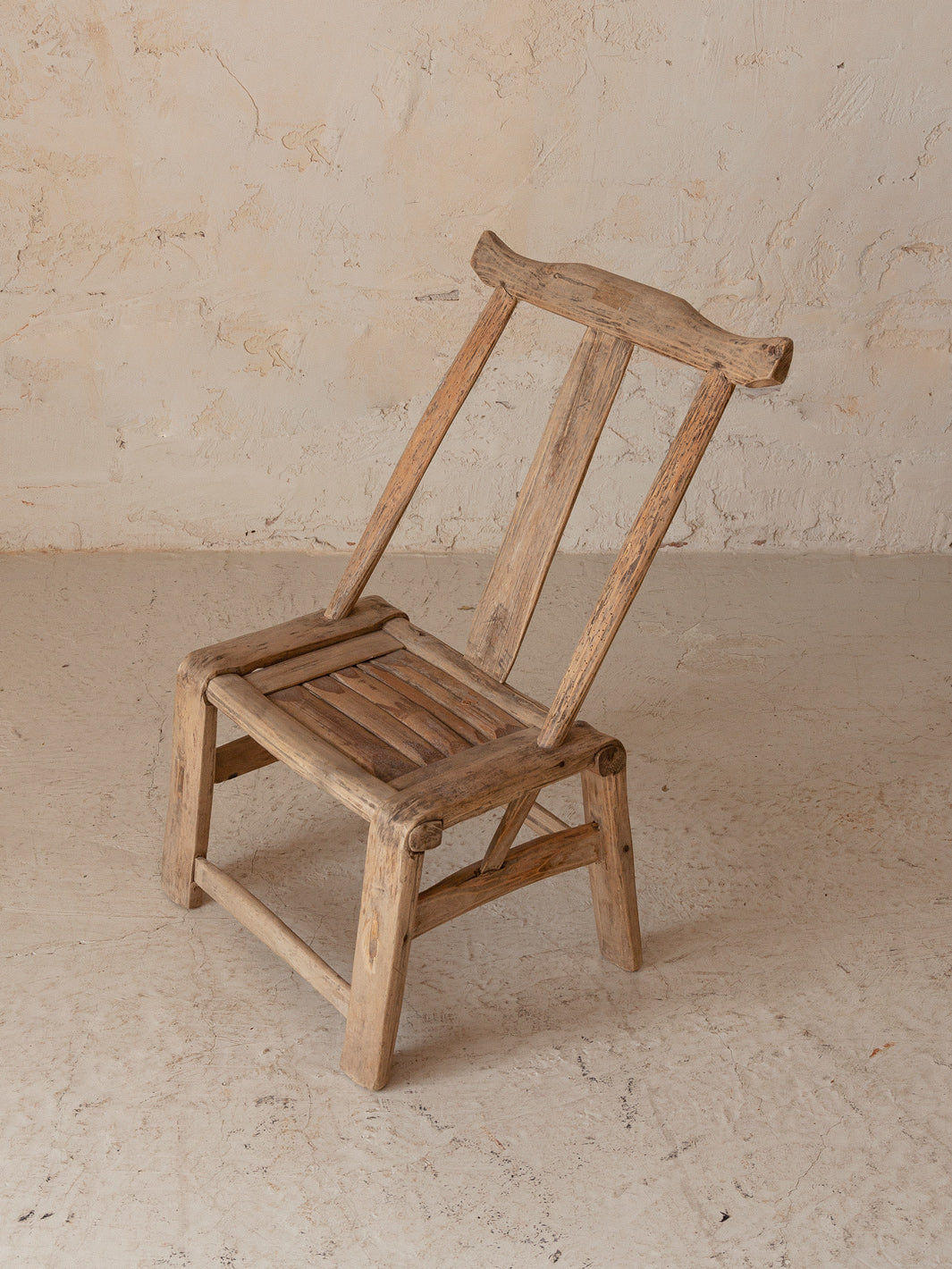Chinese elm and bamboo chair