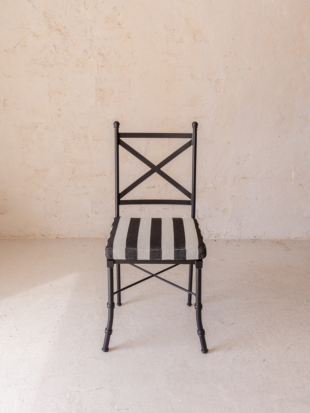 Striped outdoor chair