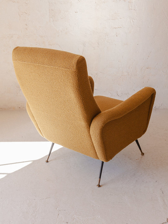 Italian armchair from the 50s mustard