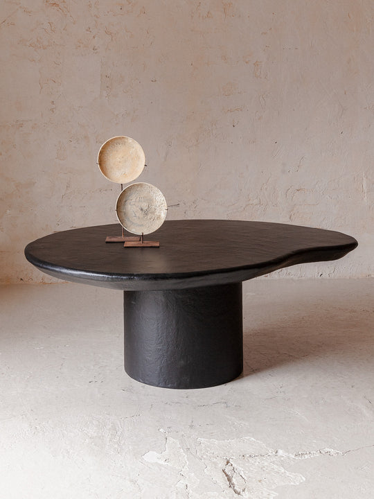 Table bio en fibre de verre noir 113x90cm