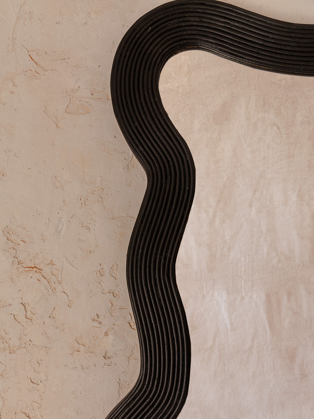Italian black bamboo mirror 215x100cm