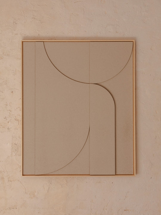 Peinture géométrique Gris "B" XL 100x123cm