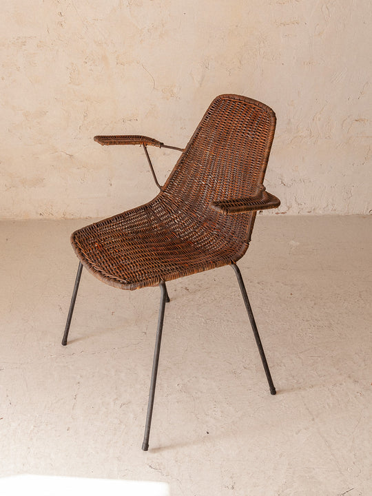 Suite de 8 chaises italiennes Campo Graffi des années 50