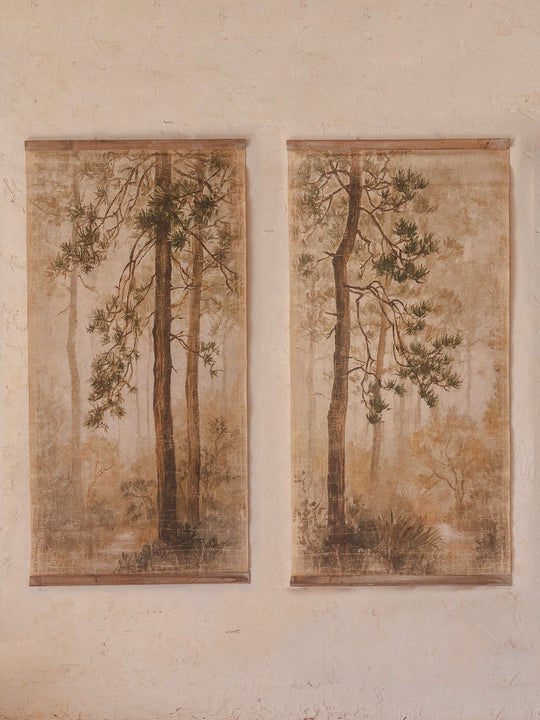 Diptych Pins in the Brume (180x180cm)