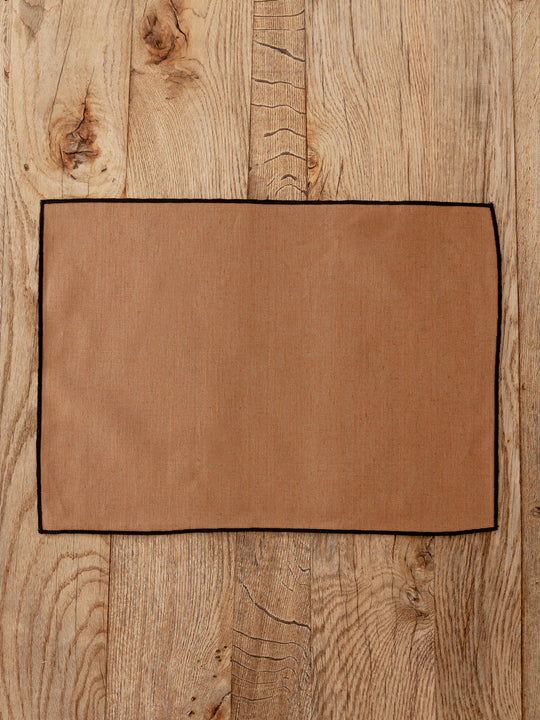 Tabac coated linen placemat