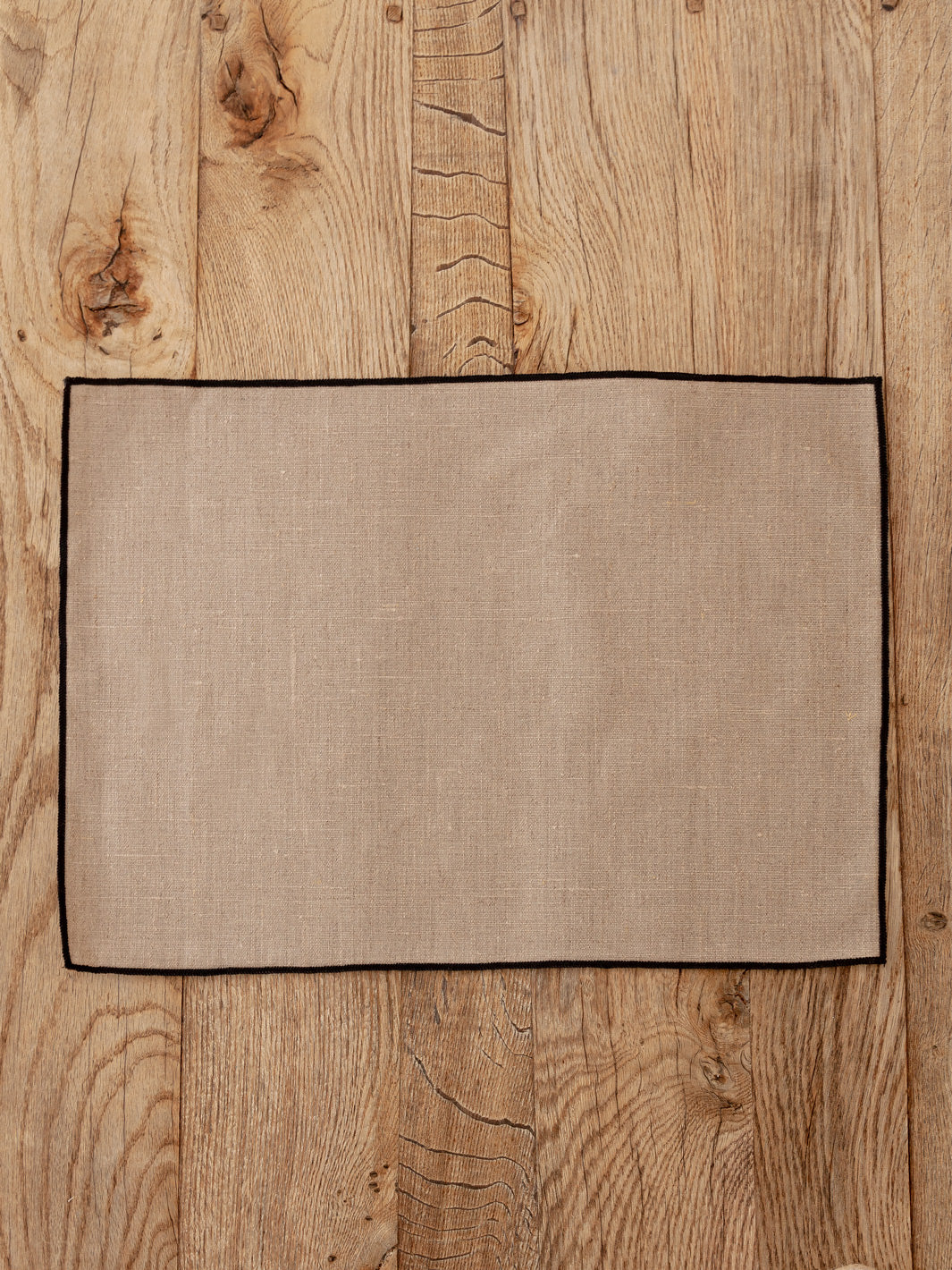 Natural coated linen placemat