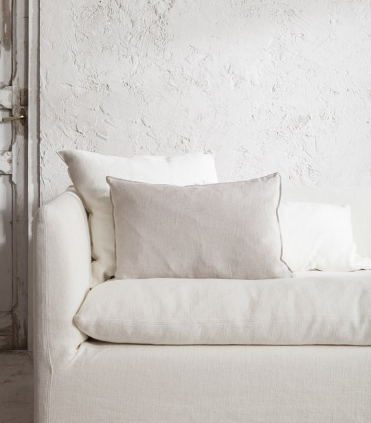 Linen cushion Perle / Givré Maison de Vacances 40x60cm