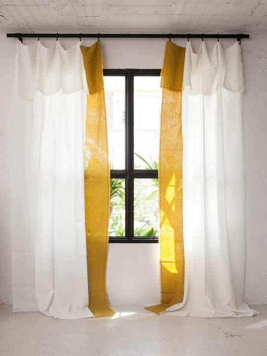 Paintbrush Soleil linen curtain