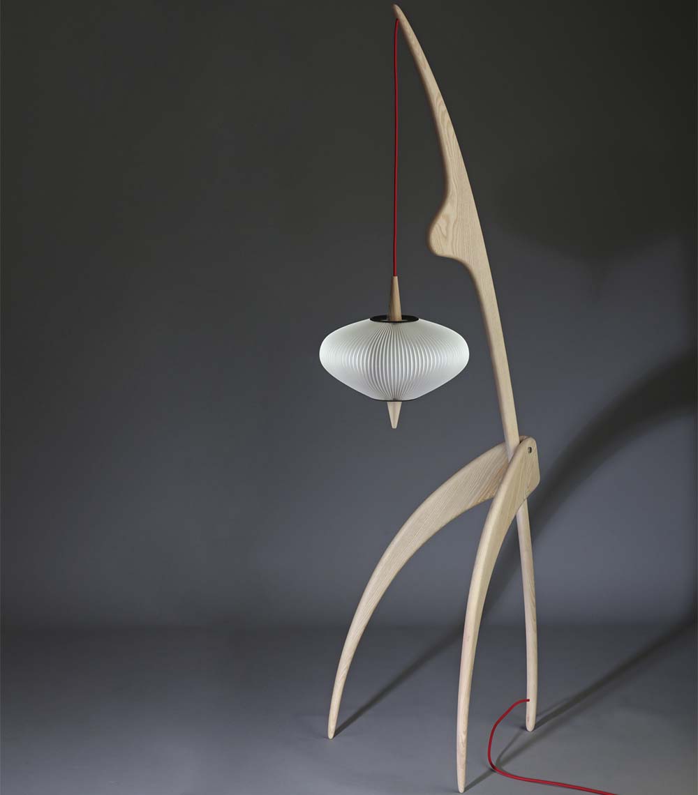 Lamp "Praying Mantis" #14.950 in Rispal brown